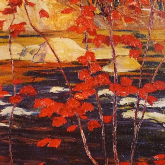 Huge Silk Scarf - A.Y. Jackson 's Red Maple National Gallery of Canada - Picture 4 of 10